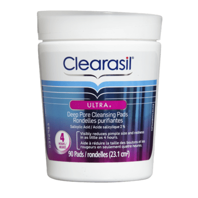 Clearasil Ultra Deep Pore Cleansing Pads 90 Count - YesWellness.com