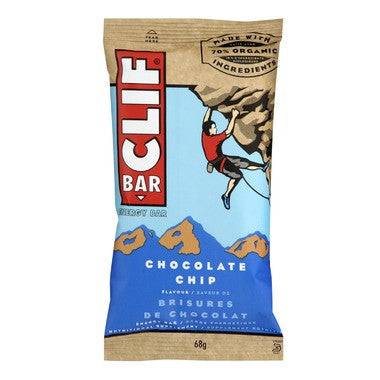 CLIF Bar Chocolate Chip 12 x 68g Box - YesWellness.com