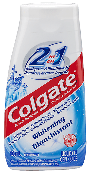 Colgate 2 in 1 Toothpaste and Mouthwash Whitening 100 ml - YesWellness.com