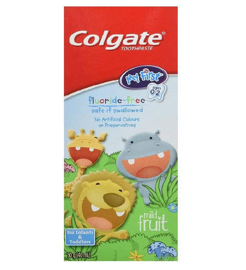 Colgate My First Fluoride Free Infant and Toddler Toothpaste - Mild Fruit 40mL - YesWellness.com