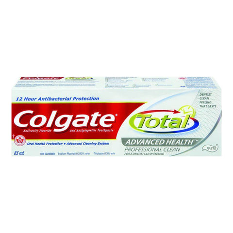 Colgate Total Advanced Health Professional Clean Toothpaste 85 mL - YesWellness.com