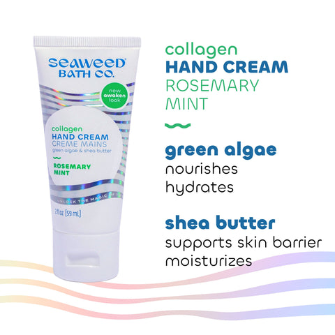 Seaweed Bath Co Collagen Hand Cream Rosemary Mint 59mL