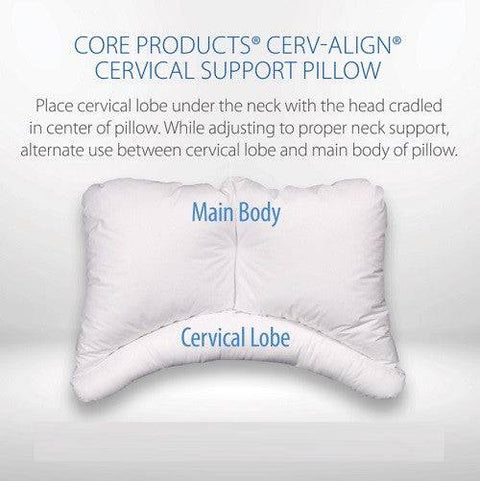 Core Products Cerv-Align Orthopedic Pillow - YesWellness.com