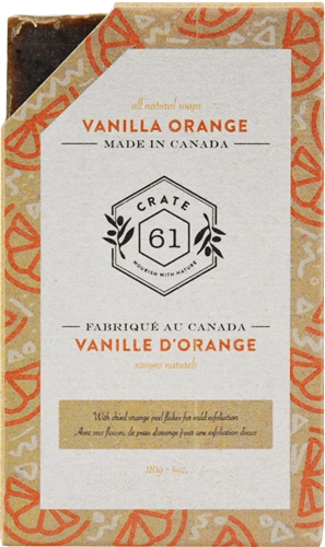 Crate 61 All Natural Soap - Vanilla Orange 110g - YesWellness.com