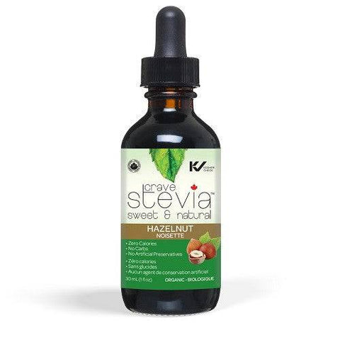 Crave Stevia Sweet & Natural Liquid Drops - Hazelnut 30ml - YesWellness.com