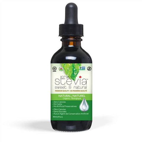 Crave Stevia Sweet & Natural Liquid Drops - Natural - YesWellness.com