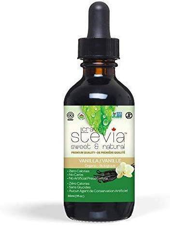 Crave Stevia Sweet & Natural Liquid Drops - Vanilla 30 mL - YesWellness.com