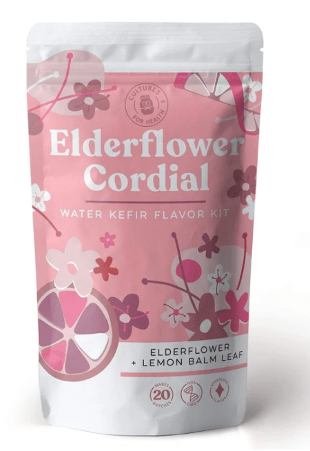 Cultures For Health Elderflower Cordial Water Kefir Flavor Kit - YesWellness.com