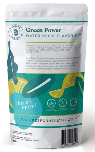 Cultures For Health Green Power Water Kefir Flavor Kit - YesWellness.com