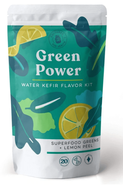 Cultures For Health Green Power Water Kefir Flavor Kit - YesWellness.com