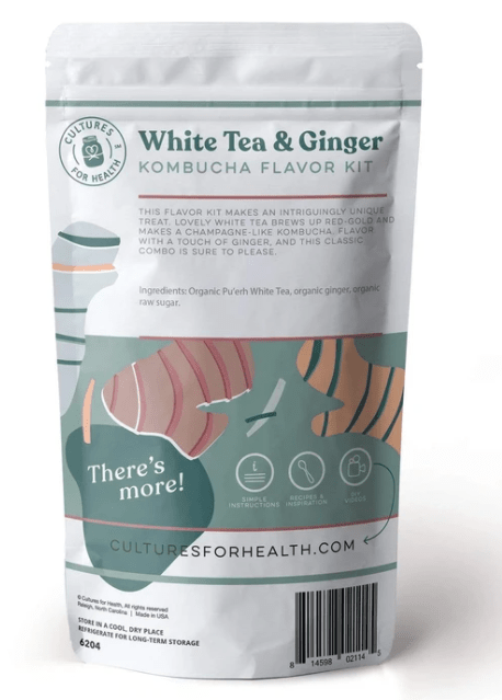 Cultures For Health Kombucha White Tea & Ginger Kombucha Flavor Kit - YesWellness.com