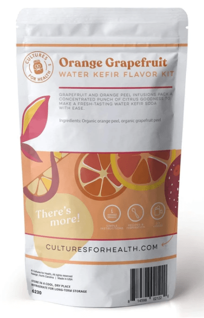 Cultures For Health Orange Grapefruit Water Kefir Flavor Kit - YesWellness.com