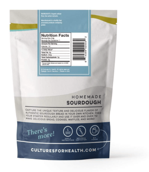 Cultures For Health Whole Wheat Sourdough Starter Culture - 3.9g - YesWellness.com