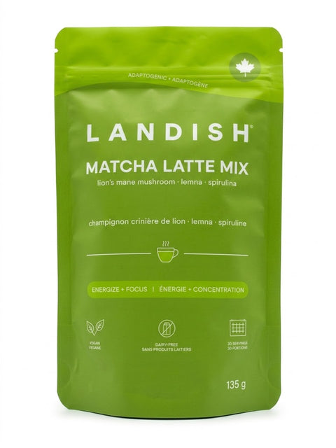 Landish Lion's Mane Matcha Latte Mix 135g