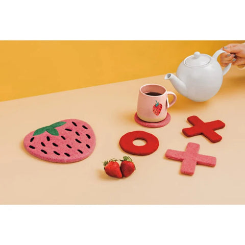 Danica Jubilee Berry Sweet Felt Wool Trivet