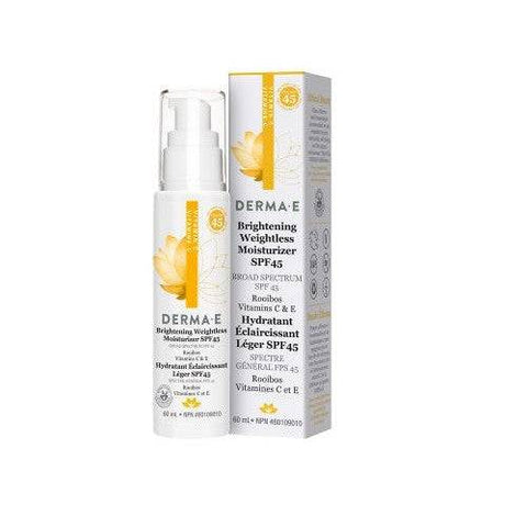 Expires April 2026 Clearance Derma E Vitamin C Brightening Weightless Moisturizer  SPF 45 60 mL