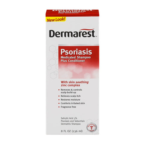 Dermarest Psoriasis Medicated Shampoo Plus Conditioner 236 ml - YesWellness.com