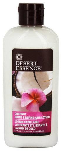 Desert Essence Coconut Shine and Refine Hair Lotion 190 ml - YesWellness.com