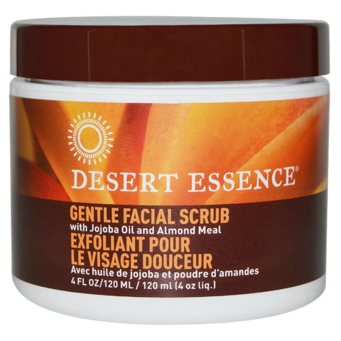 Desert Essence Gentle Facial Scrub with Jojoba Oil and Almond Meal 120mL - YesWellness.com