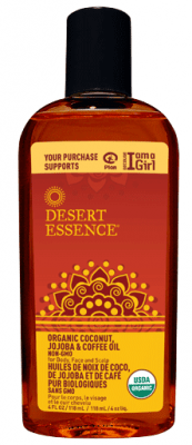 Desert Essence Organic Coconut, Jojoba & Coffee Oil 118 ml - YesWellness.com