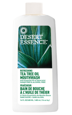 Desert Essence Tea Tree Oil Mouthwash with Spearmint - YesWellness.com