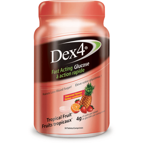 Dex4 Glucose 50 Tablets Tropical Fruit - YesWellness.com
