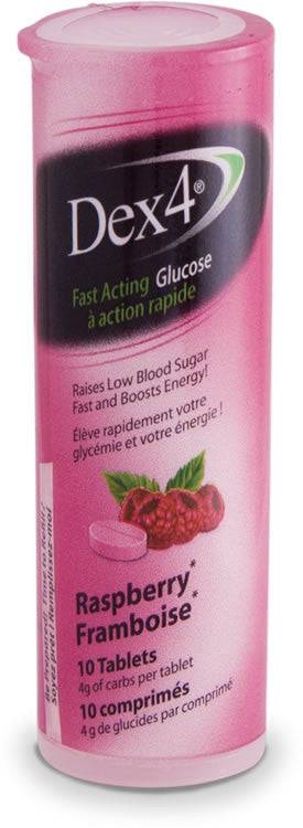 Dex4 Glucose Tablets Raspberry - YesWellness.com