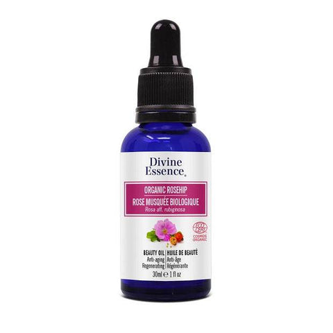 Divine Essence Organic Rosehip Anti-Aging Beauty Oil - YesWellness.com