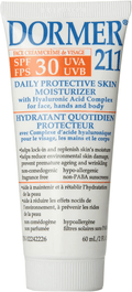Dormer 211 SPF 30 Daily Protective Skin Moisturizer Face, Hands and Body Cream 60mL - YesWellness.com