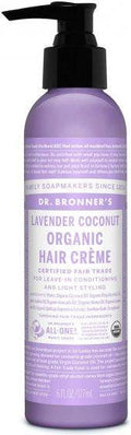 Dr. Bronner’s Organic Hair Crème Lavender Coconut 177mL - YesWellness.com