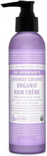 Dr. Bronner’s Organic Hair Crème Lavender Coconut 177mL - YesWellness.com
