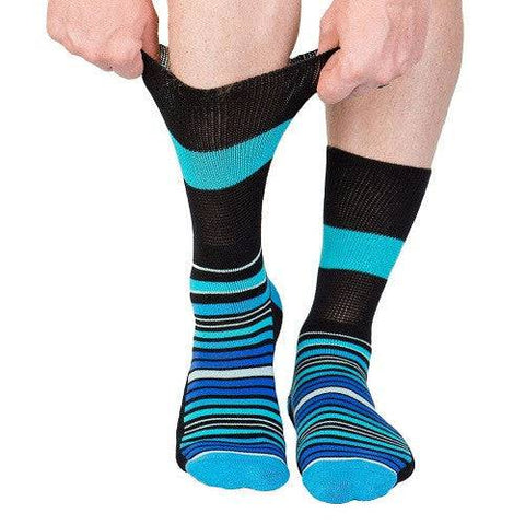Dr. Segal's Diabetic Socks Blue Strips - YesWellness.com