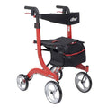 Drive Medical Nitro Rollator 10" Casters Red - YesWellness.com