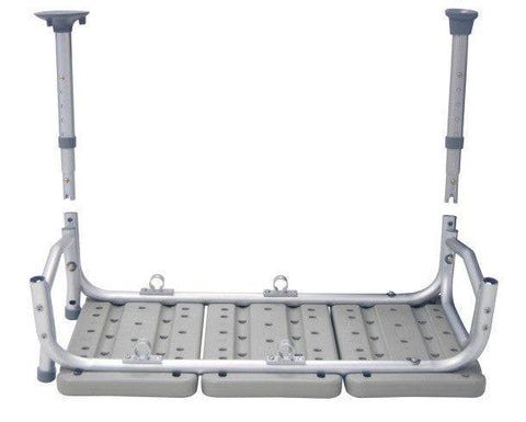 Drive Medical Plastic Transfer Bench with Adjustable Backrest - YesWellness.com