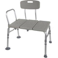 Drive Medical Plastic Transfer Bench with Adjustable Backrest - YesWellness.com