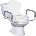 Drive Medical Premium Raised Toilet Seat with Removable Arms - YesWellness.com