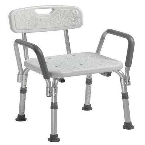 Drive Medical Shower Chair with Back and Padded Arms - YesWellness.com