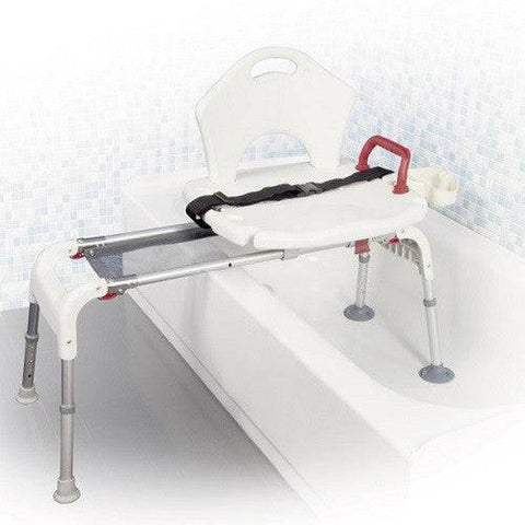 Drive Medical Transfer Bench with Sliding Seat and Fold Up Legs - YesWellness.com