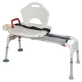 Drive Medical Transfer Bench with Sliding Seat and Fold Up Legs - YesWellness.com