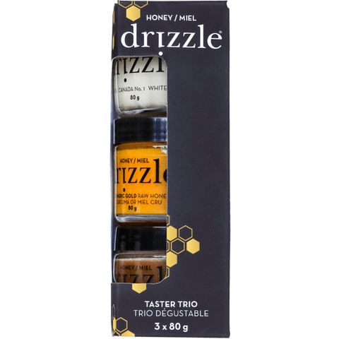Drizzle Honey Taster Trio 3 x 80g - YesWellness.com