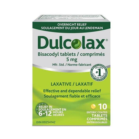 Dulcolax Bisacodyl 5mg Laxative Tablets - YesWellness.com