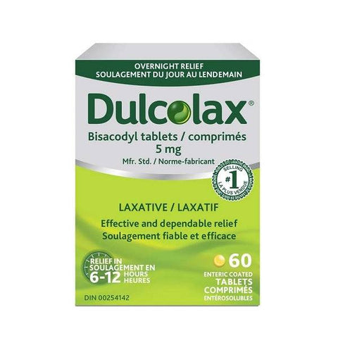 Dulcolax Bisacodyl 5mg Laxative Tablets - YesWellness.com