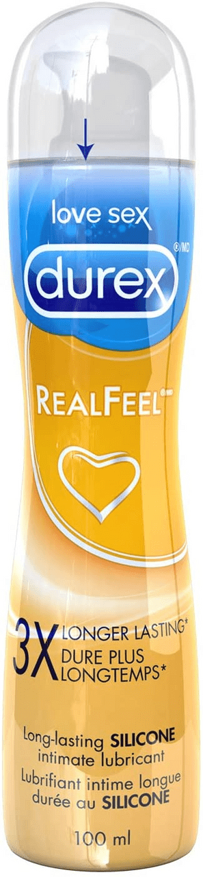 Durex Real Feel Long-Lasting Silicone Intimate Lubricant 100mL - YesWellness.com