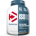 Dymatize Nutrition ISO 100 Hydrolyzed Whey Protein Isolate Cookies and Cream 5 lbs - YesWellness.com