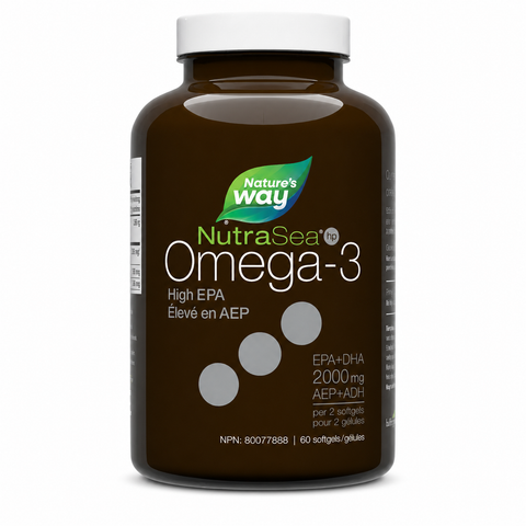 NutraSea hp Omega-3 Extra Strength EPA+DHA 2000mg 60 Softgels