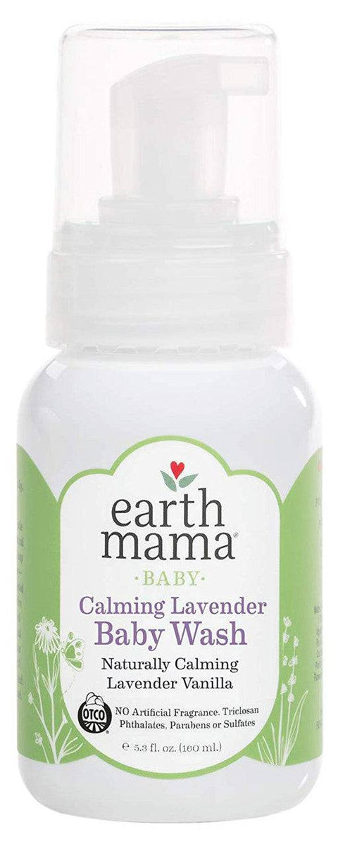Earth Mama Baby Calming Lavender Baby Wash 160mL - YesWellness.com
