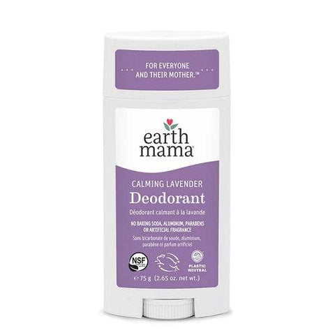 Earth Mama Calming Lavender Deodorant 75g - YesWellness.com
