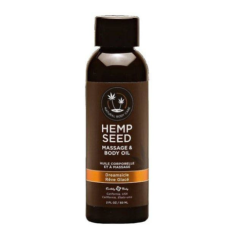 Earthly Body Hemp Seed Massage & Body Oil Dreamsicle (Various Sizes) - YesWellness.com