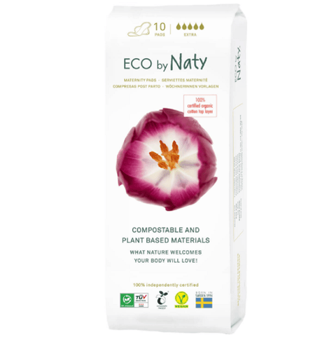 Eco by Naty Maternity Pads Extra - 10 Count - YesWellness.com