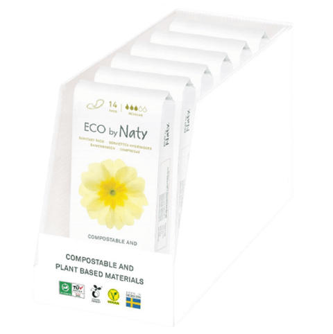 Eco by Naty Sanitary Pads - Normal 14 Count - YesWellness.com